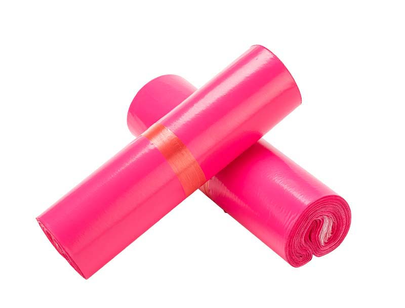 磐石玫红色快递袋-02